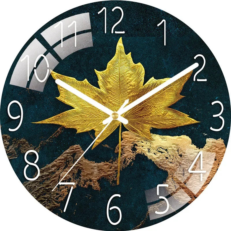12 inch Modern Silent Wall Clock Non-ticking Silent Digital Wall Clock Silent Movement Without Ticking Living Room Decoration