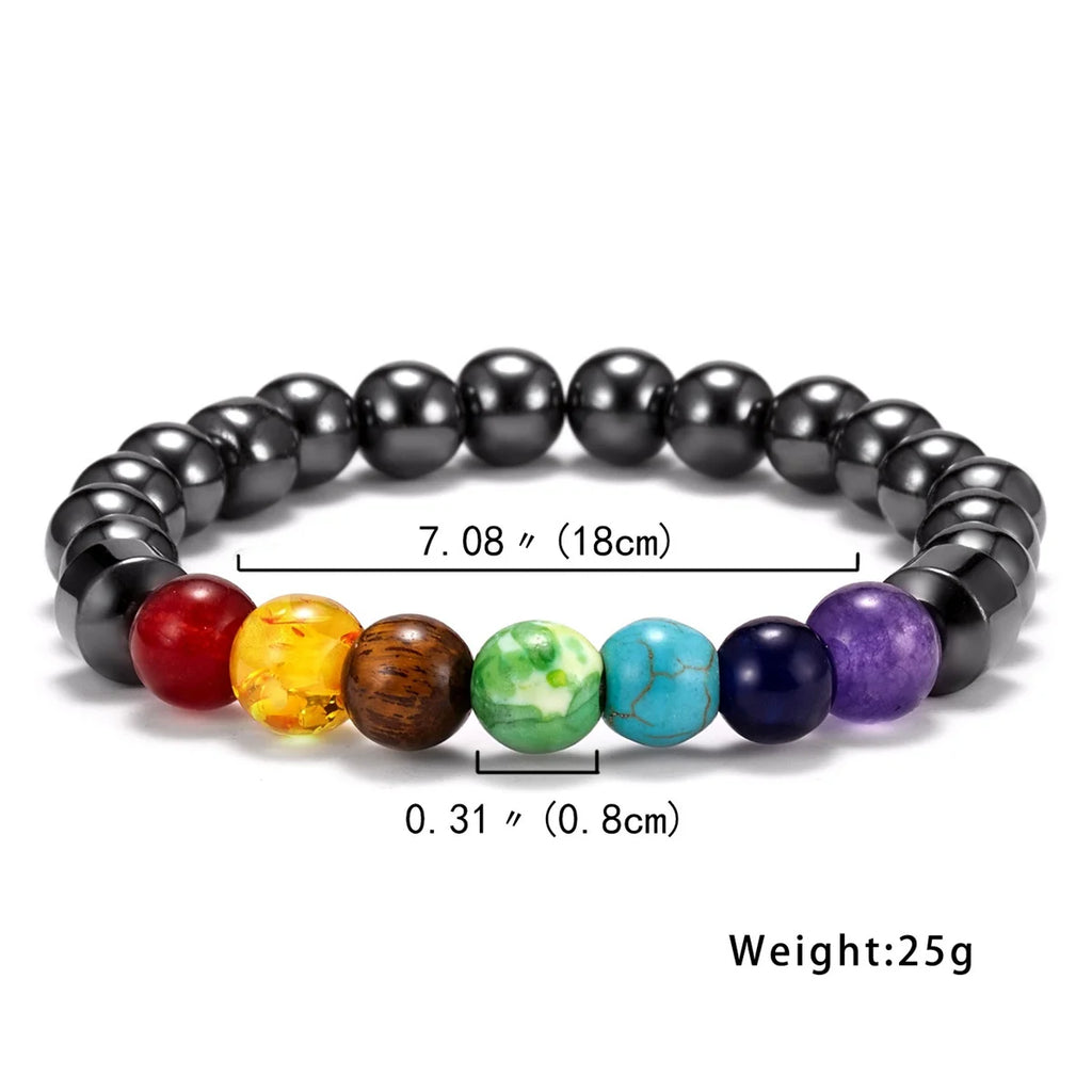 7 Chakra Beads Bracelets Bangles For Women Men Natural Stone Reiki Healing Balance Yoga Bracelet Prayer Meditation Jewelry Gift