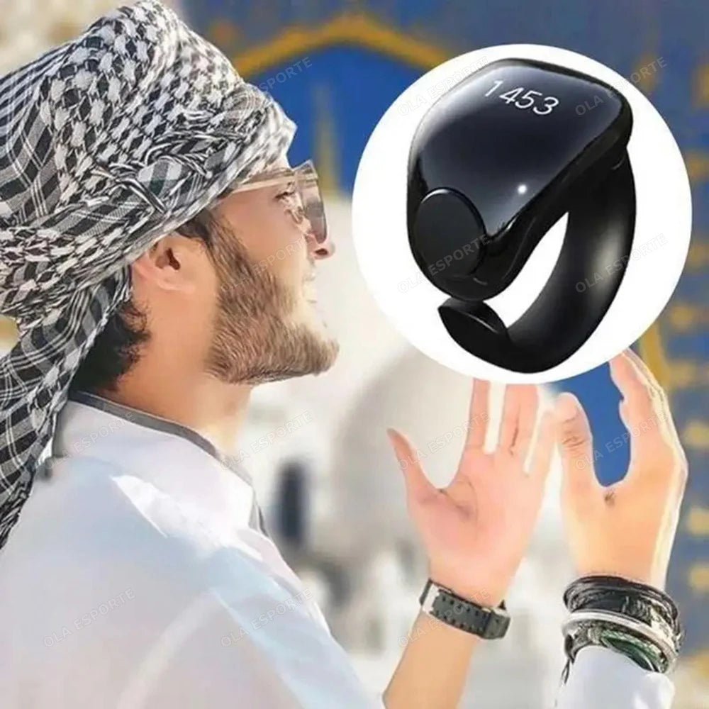 2025 Adjustable Smart Tasbih Tally Digital Counter for Muslims Tasbeeh Zikr Ring Vibration Reminder Waterproof Electronic Rosary