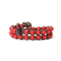 6mm Buddhist Natural Stone Beads Sandalwood Buddha Meditation Rosary Bracelet Women's Men's Gourd Beads Multi-Circle Bracelet