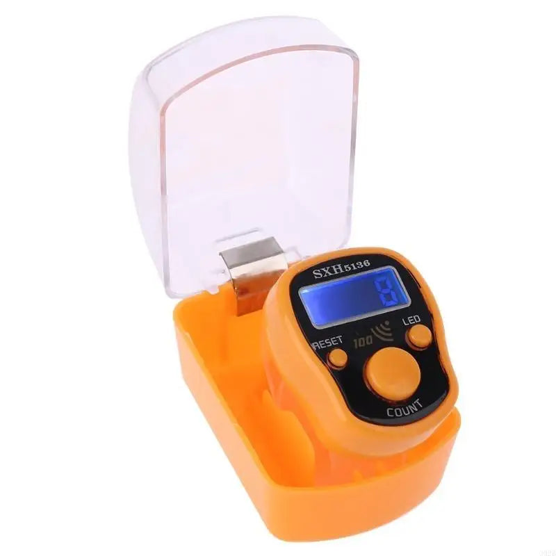 LED Finger Tally Counter Digital Electronic Tasbeeh Counters Lap Track Handheld Clicker with Ring Digits Display Gift
