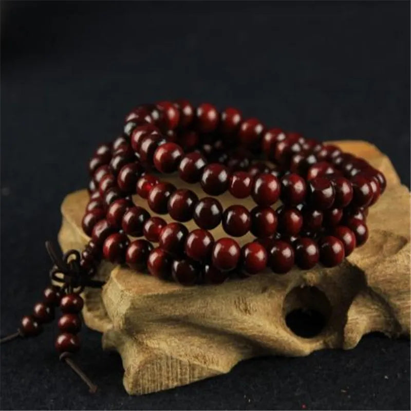 Wood Multi-layer Prayer Beads Bracelet Charm Meditation Yoga Rosary Lucky Wooden Bracelet For Women Men Jewelry Drop shipping