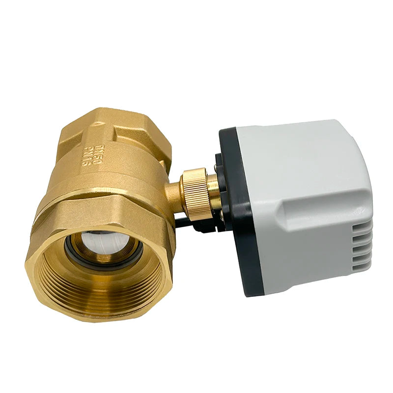 1/2'' 3/4'' 1'' 1-1/4'' 2 Inch IP65 Waterproof Motorized Ball Valve 2 Way Brass Electric Ball Valve Big Torque Metal Motor