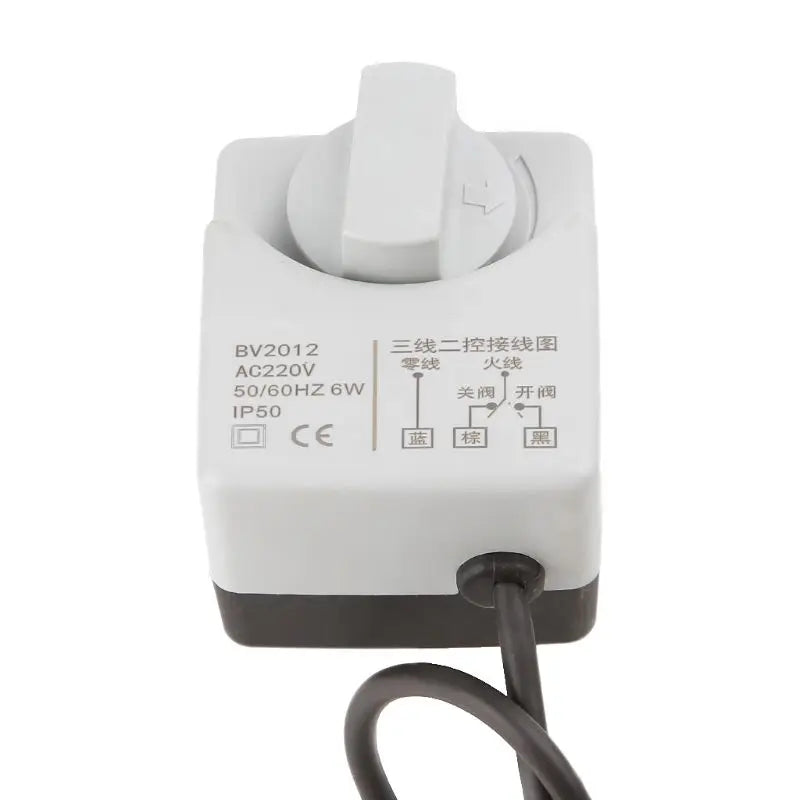 AC 220V DN15 DN20 DN25 2 Way 3 Wires Motorized Ball Valve Electric Actuator with Manual Switch