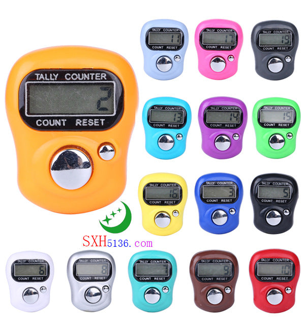100pcs mini Ring shape Finger Counter LCD Electronic Digital Tally Counter Free Shpping