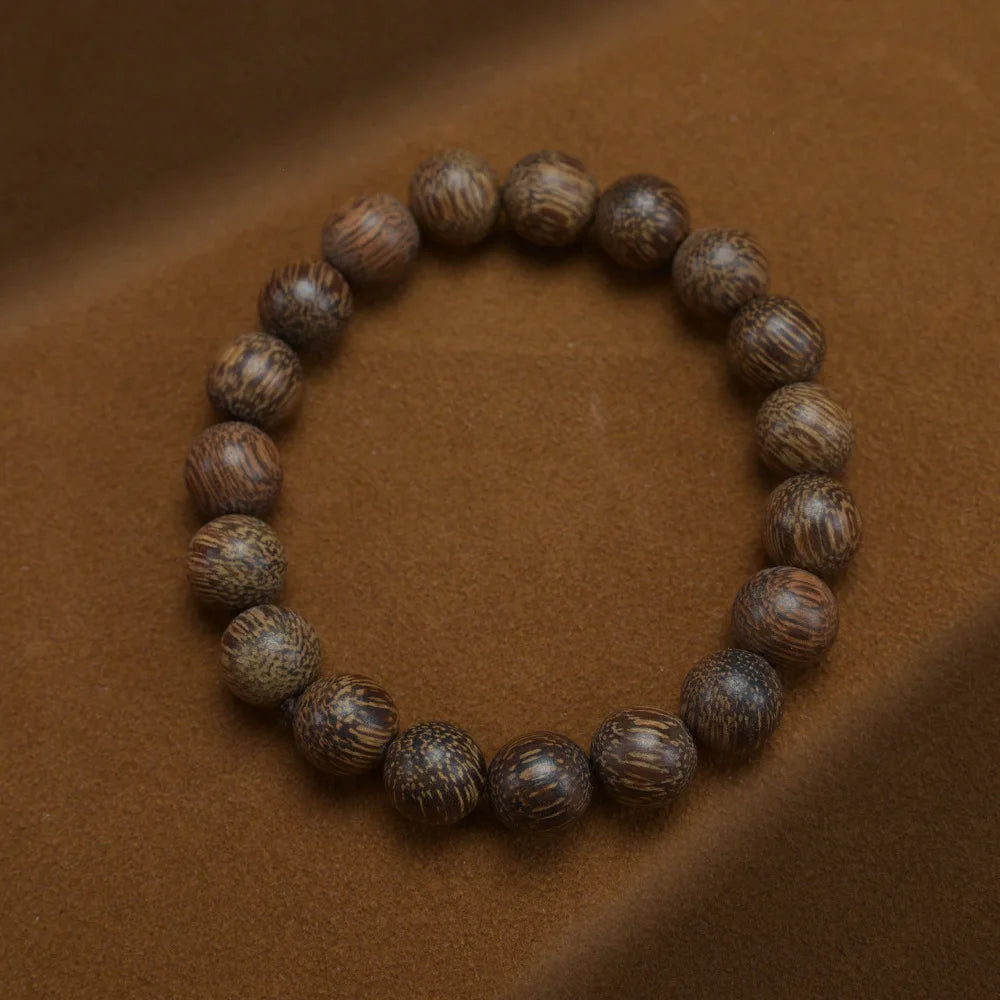 Vietnamese Nha Trang White Kynam Agarwood Bracelet Old-Style Beads Double-Circle Sinkable Rosary With Natural Fragrance Unisex