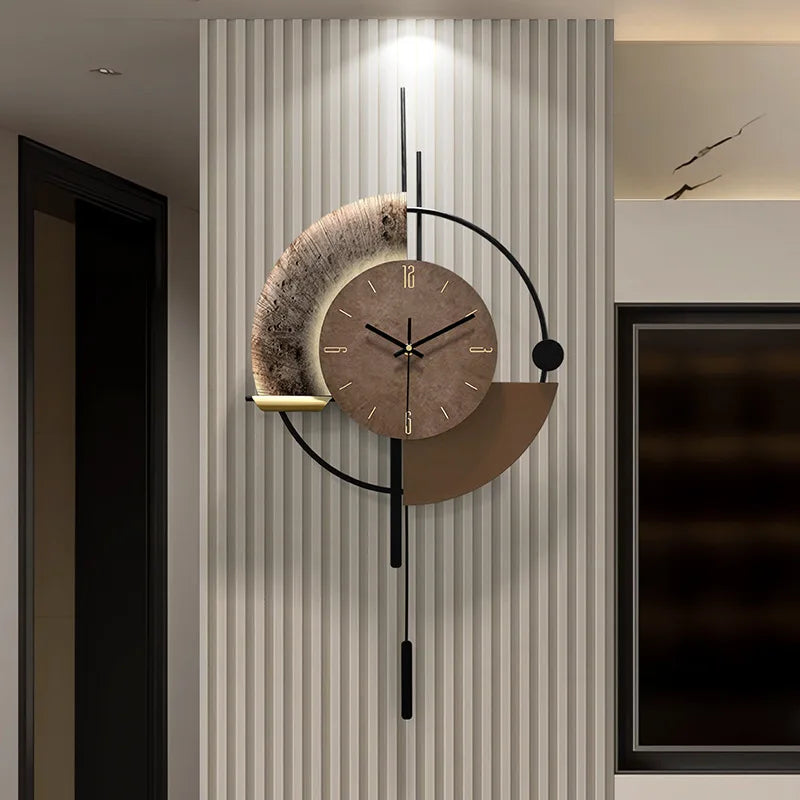 Being an artist of life, modern minimalist voice controlled luminous wall clock