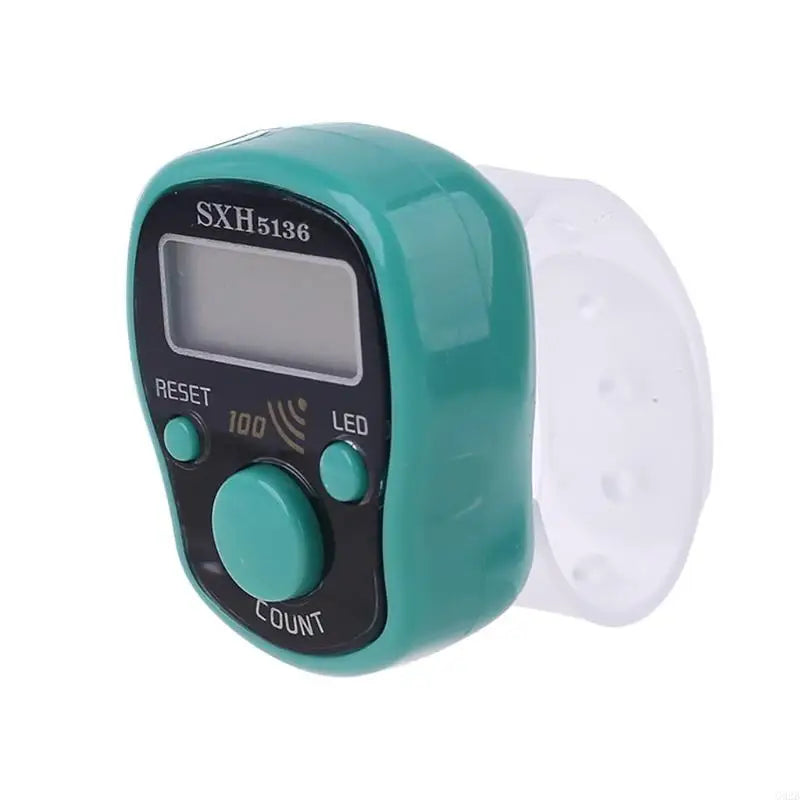 LED Finger Tally Counter Digital Electronic Tasbeeh Counters Lap Track Handheld Clicker with Ring Digits Display Gift