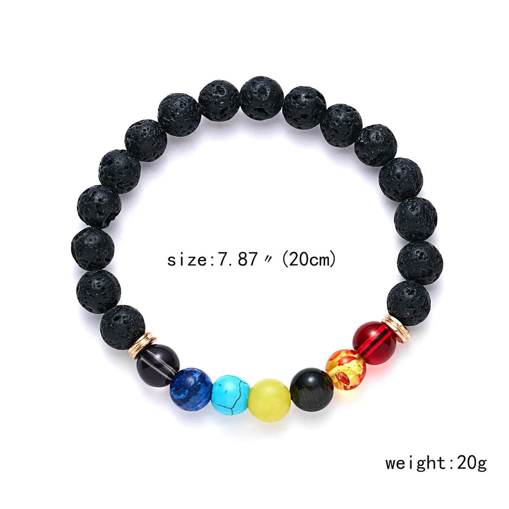 7 Chakra Beads Bracelets Bangles For Women Men Natural Stone Reiki Healing Balance Yoga Bracelet Prayer Meditation Jewelry Gift