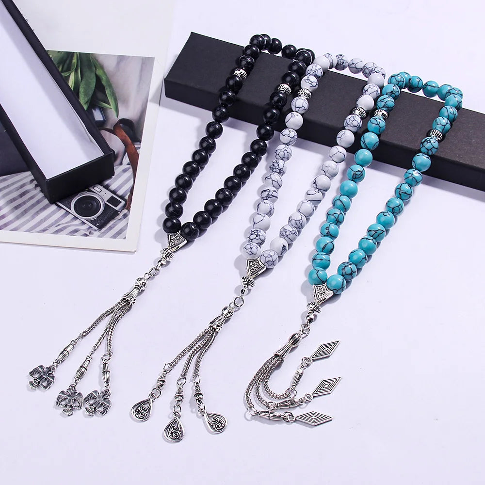 10mm Muslim rosary bracelet, handmade prayer beads, suitable for Salah and Dhikr, Eid al-Fitr, Ramadan and Holy Day gifts