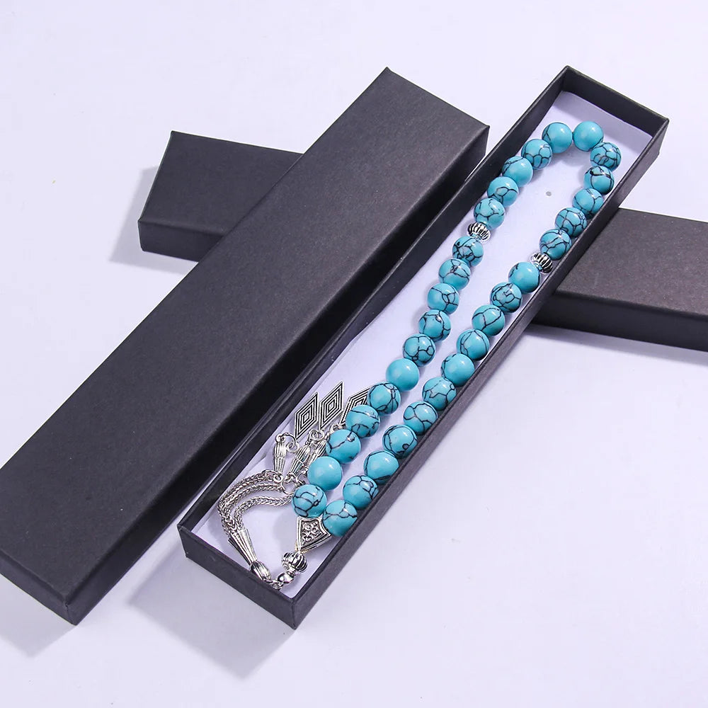 10mm Muslim rosary bracelet, handmade prayer beads, suitable for Salah and Dhikr, Eid al-Fitr, Ramadan and Holy Day gifts
