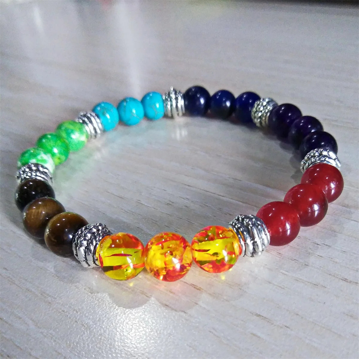 7 Chakra Beads Bracelets Bangles For Women Men Natural Stone Reiki Healing Balance Yoga Bracelet Prayer Meditation Jewelry Gift