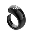 B67A Multifunction Digital Counting Rings App Control Tasbih Faith Rings for Spiritual Practices and Daily Prayer Black