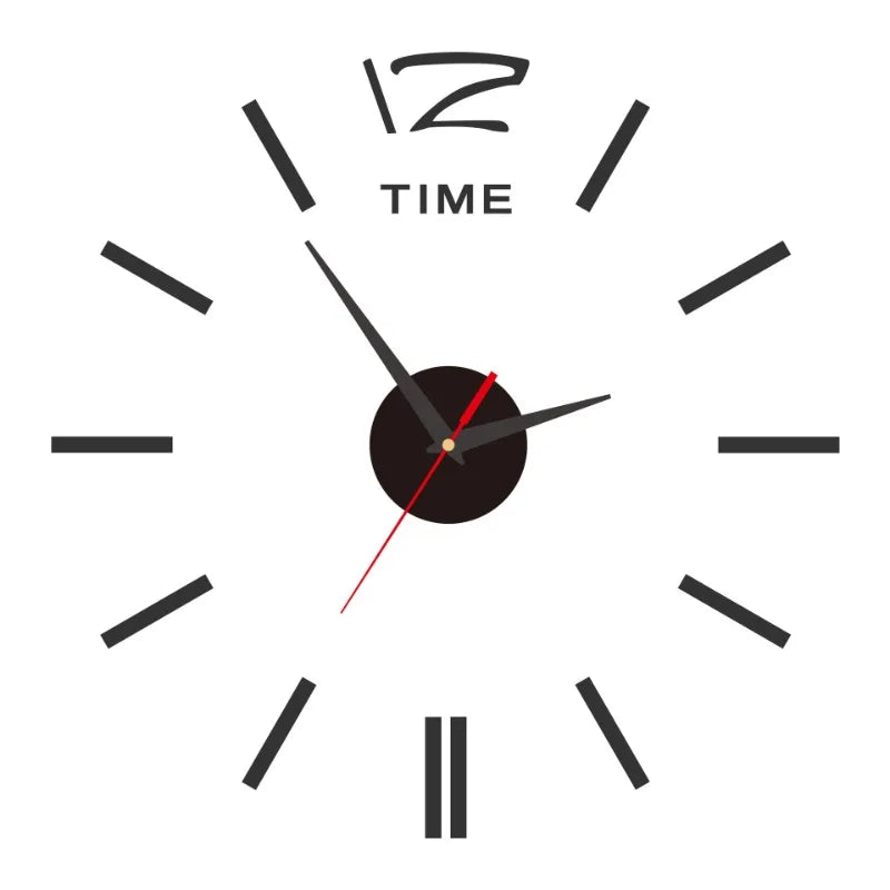 2023 Modern Design Large Wall Clock 3D DIY Quartz Clocks Fashion Watches Acrylic Mirror Stickers Living Room Home Decor Horloge