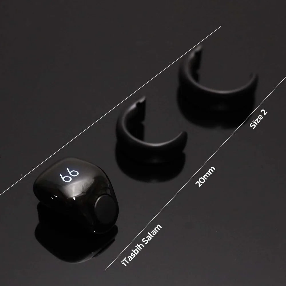 Gifts Adjustable Tasbih Counter Zikr Rings Waterproof 3 Size(18/20/22mm) Finger Counter APP Support Muslims Digital Counter