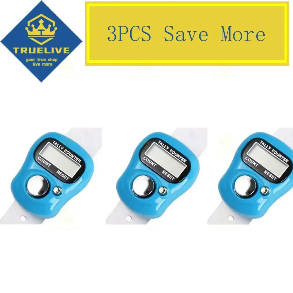 5/3/1PCS Mini Electronic Finger Counter Hand Tally Clicker Counter Ring Digital Counters Knitting Row Counter Stroke Contador