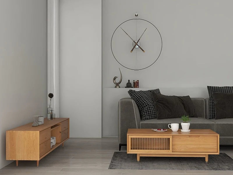 Spanish Large Wall Clock Nordic Modern Wall Clocks Luxury Living Room Minimalism Decoration Clock Bedroom Movement Silent Clocks