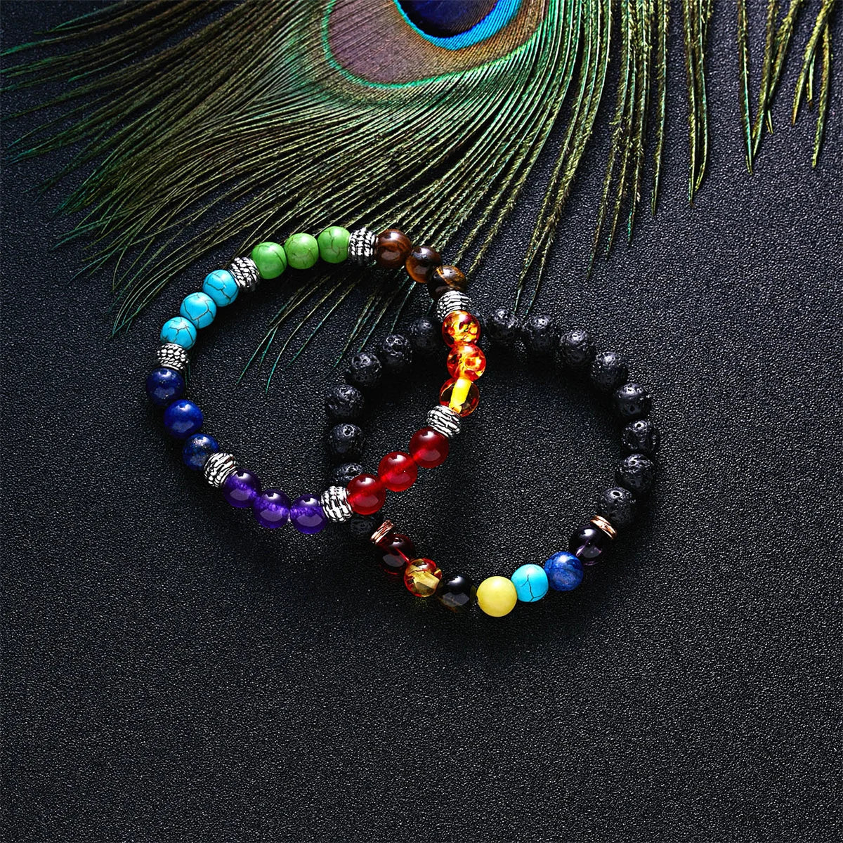 7 Chakra Beads Bracelets Bangles For Women Men Natural Stone Reiki Healing Balance Yoga Bracelet Prayer Meditation Jewelry Gift