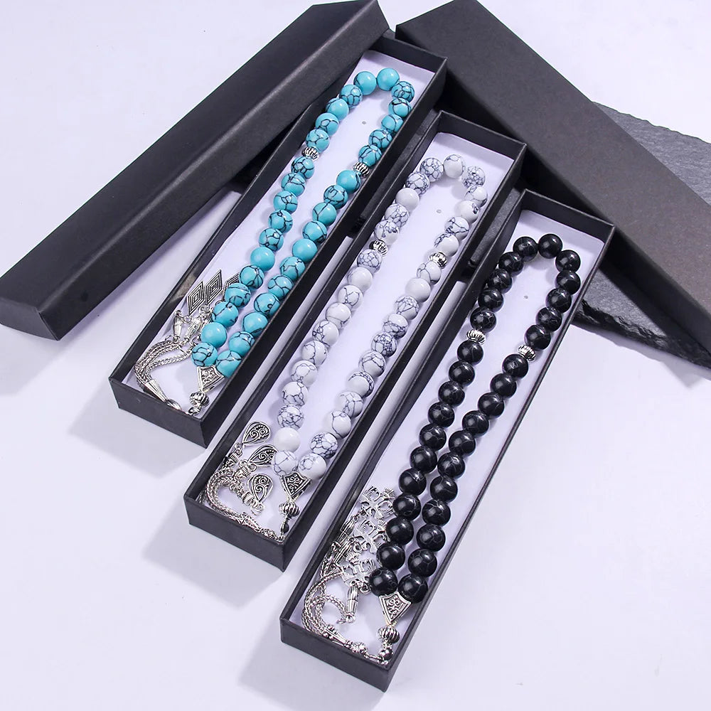 10mm Muslim rosary bracelet, handmade prayer beads, suitable for Salah and Dhikr, Eid al-Fitr, Ramadan and Holy Day gifts