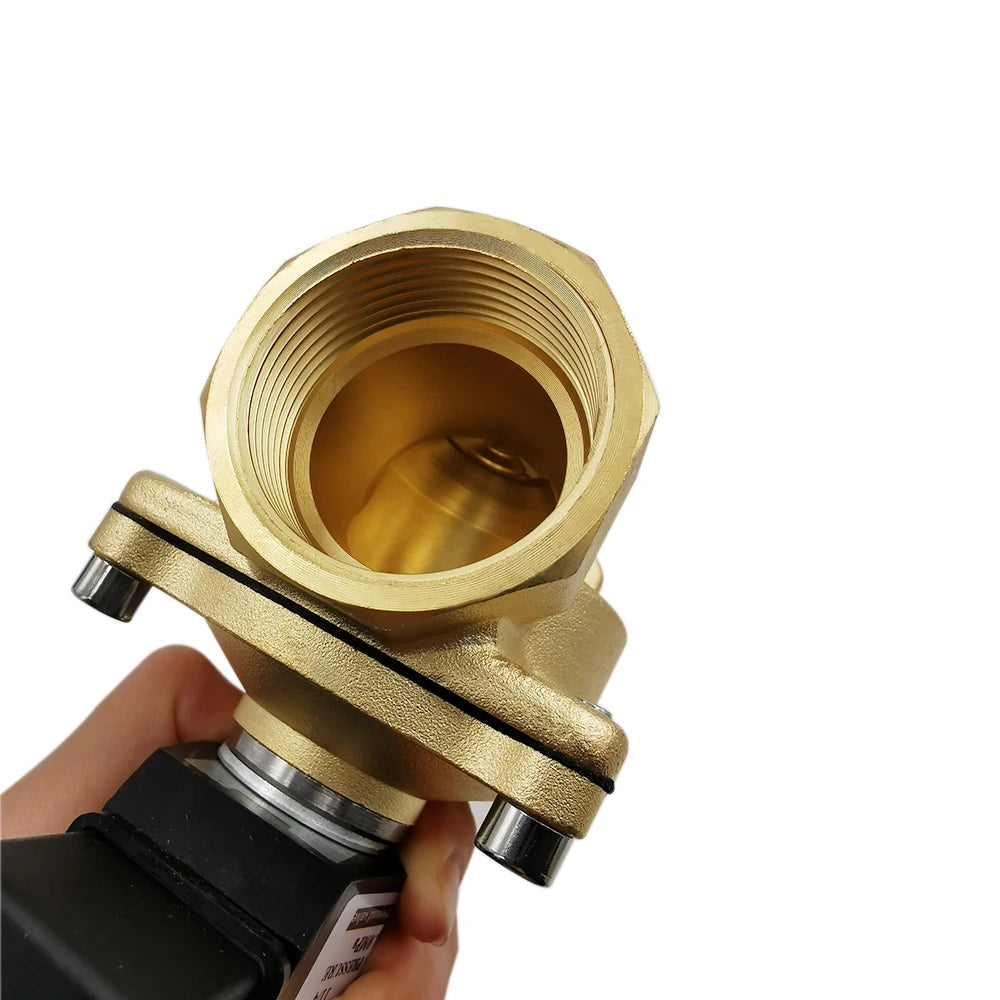 1/2" 3/4" 1" Normally Closed Brass Electric Solenoid Valve DN15 DN20 DN25 Pneumatic For Water Oil Air 12V 24V 220V