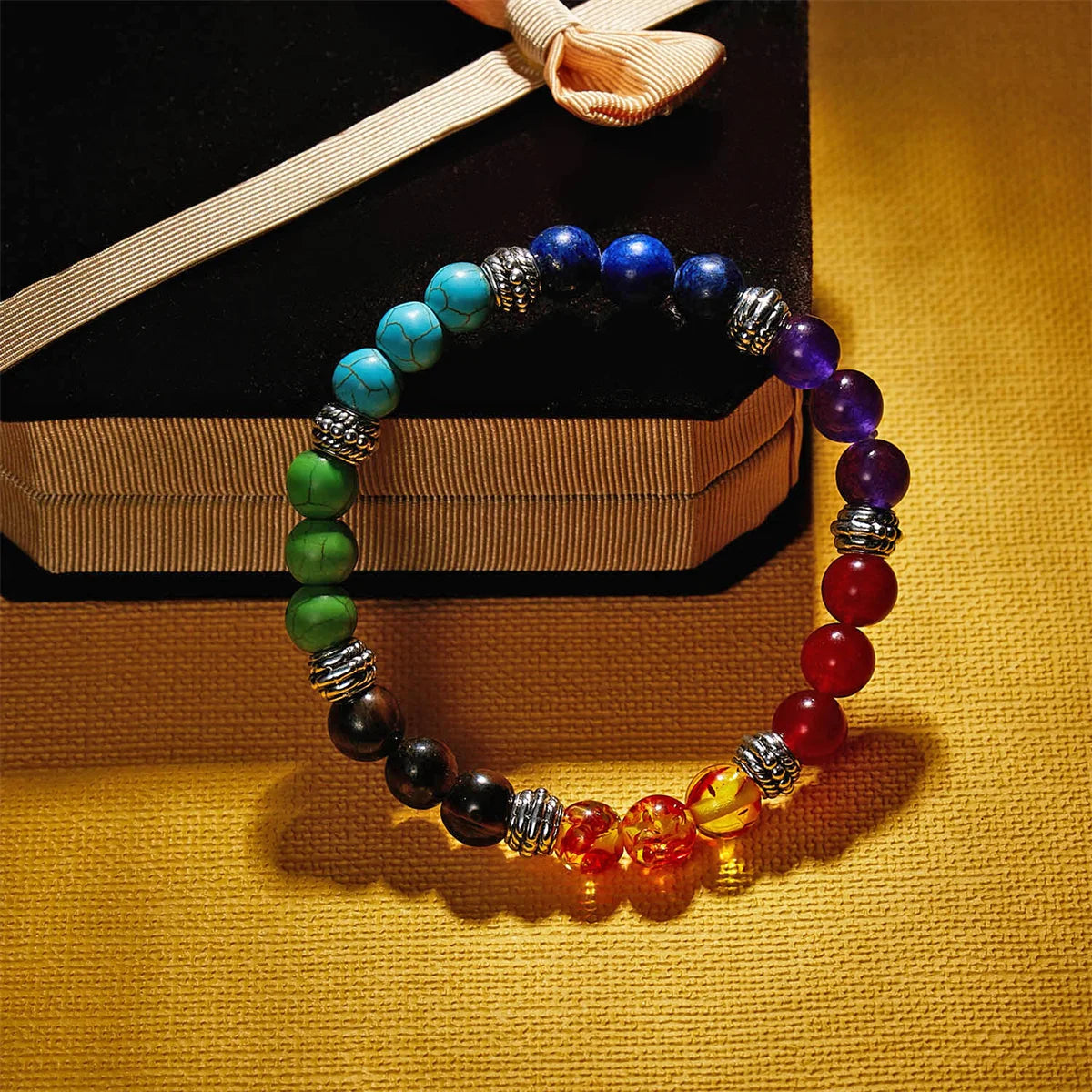 7 Chakra Beads Bracelets Bangles For Women Men Natural Stone Reiki Healing Balance Yoga Bracelet Prayer Meditation Jewelry Gift