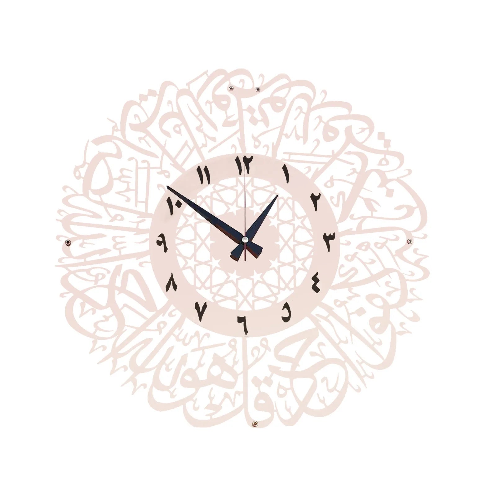 Acrylic Surah Al Ikhlas Wall Clock Islamic Calligraphy Islamic Gifts Eid Gift Ramadan Decor Islamic Luxury Wall Clock For Home