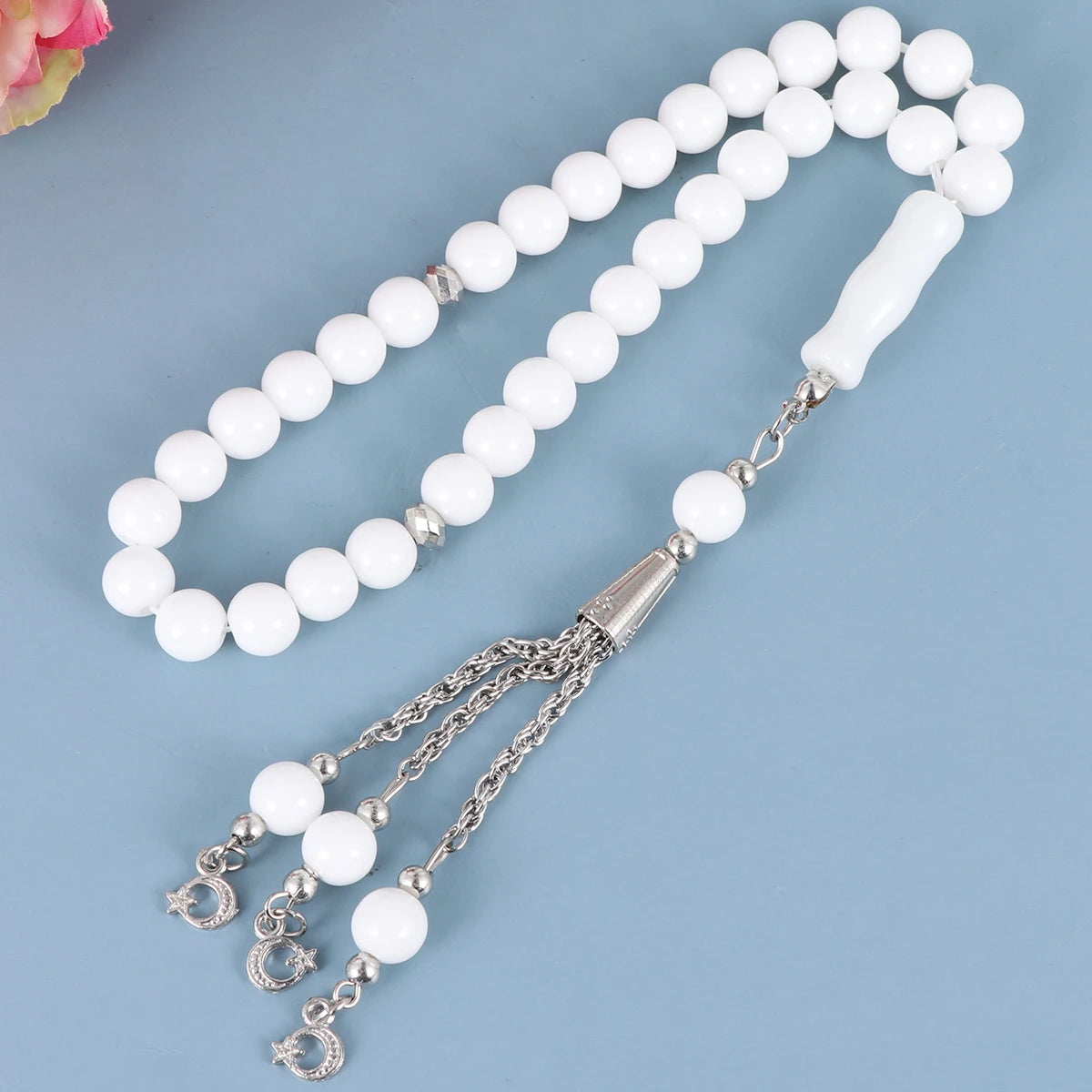 Glass Beads Prayer Necklace Muslim Supplies Religious Accessories Long Chains Rosary Bead Fashion Jewelry Bracelets Pendant gift