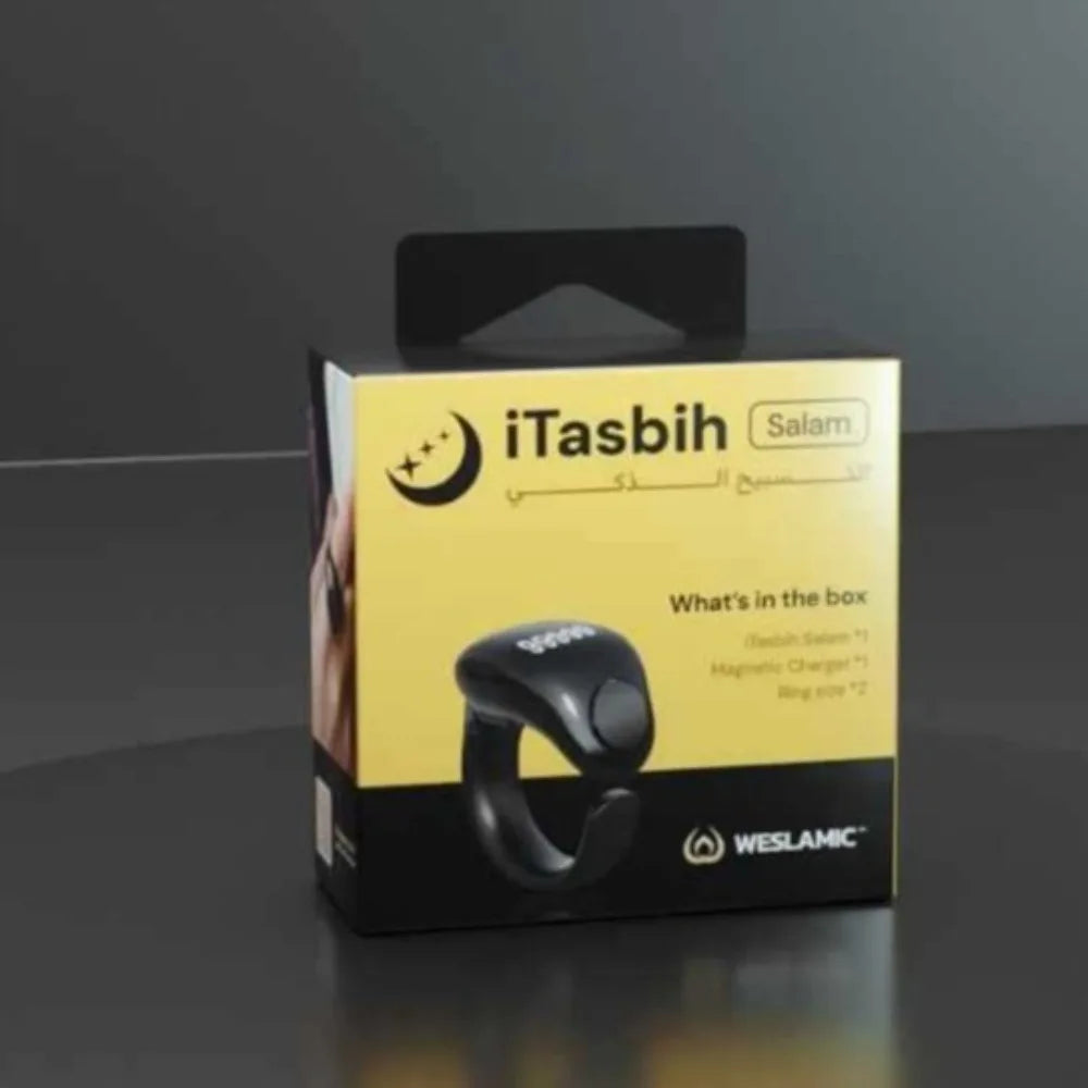 Gifts Adjustable Tasbih Counter Zikr Rings Waterproof 3 Size(18/20/22mm) Finger Counter APP Support Muslims Digital Counter