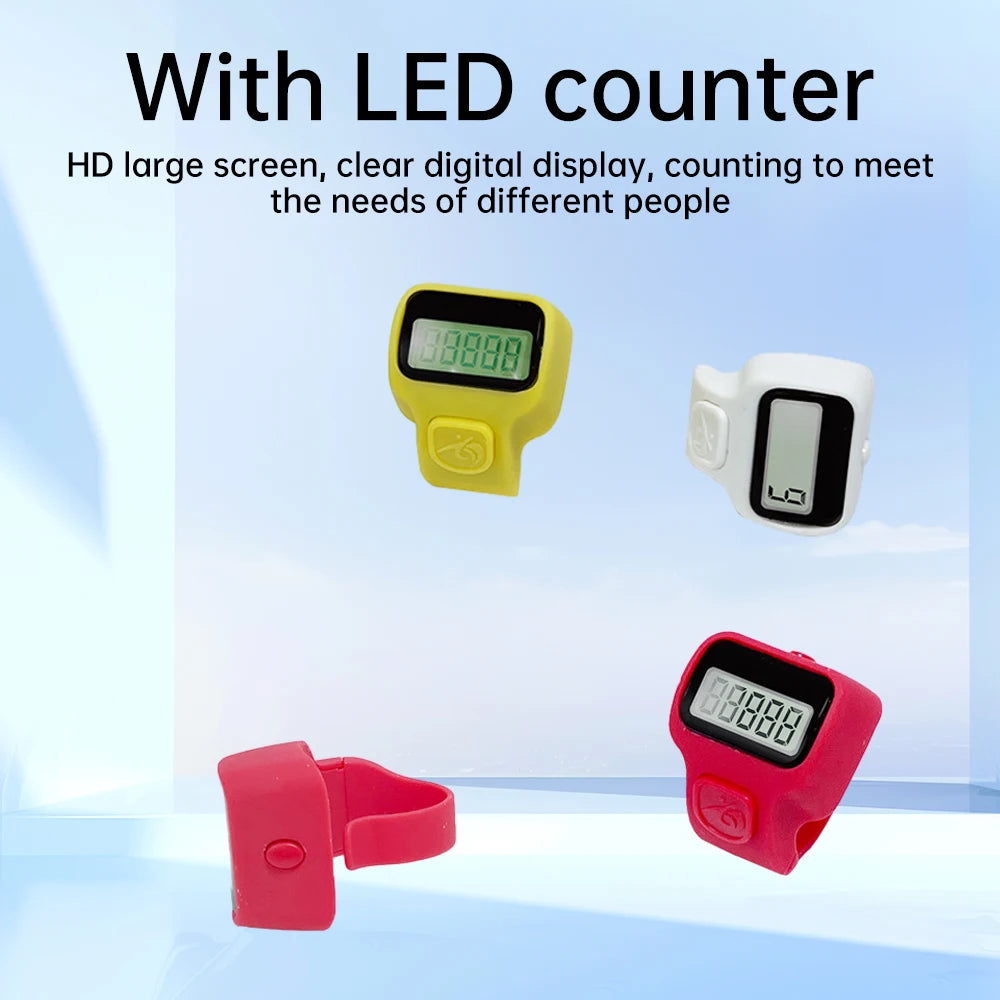Mini Ring Shape Finger Counter LCD Electronic Digital Tally Counter Smart Ring Click Lap Counter Event Clicker Finger Counters