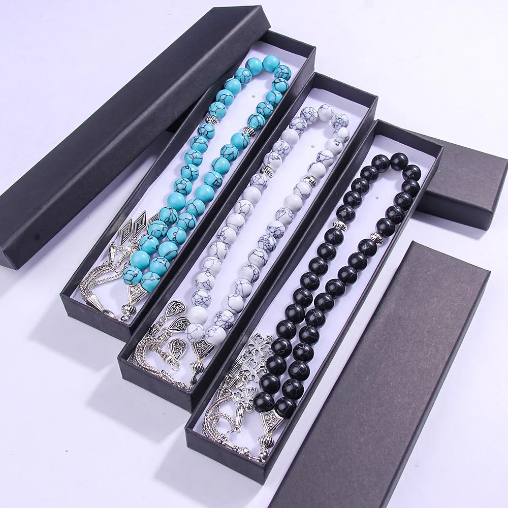 10mm Muslim rosary bracelet, handmade prayer beads, suitable for Salah and Dhikr, Eid al-Fitr, Ramadan and Holy Day gifts