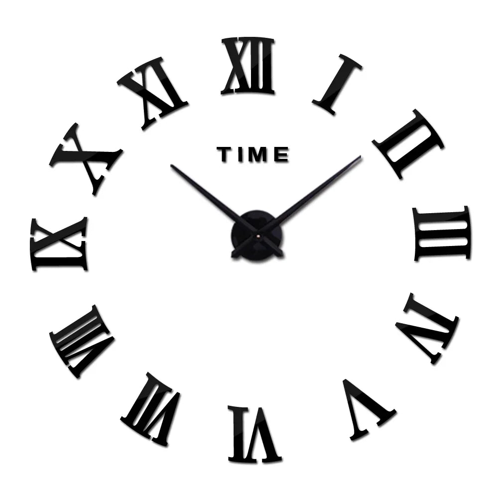 Large 3D Wall Clock Luminous Classic Wall Clocks DIY Digital Clock Wall Watches Stickers Silent Clock for Home Living Room Table