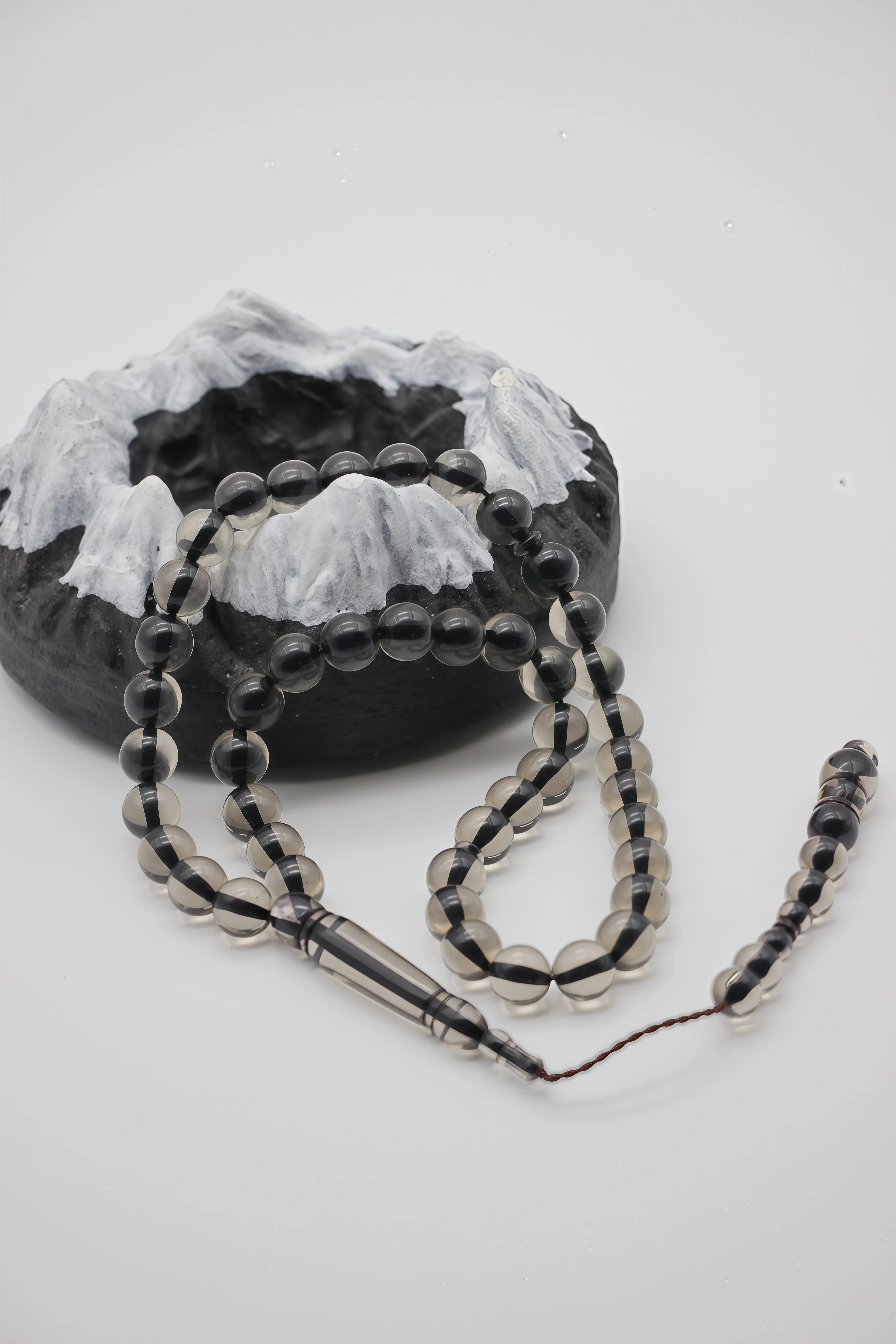 Handmade Glass Tasbih Prayer Beads, Luxury Multicolor Islamic Jewelry for Prayer, Gifting & Collection, Unique Craftsmanship