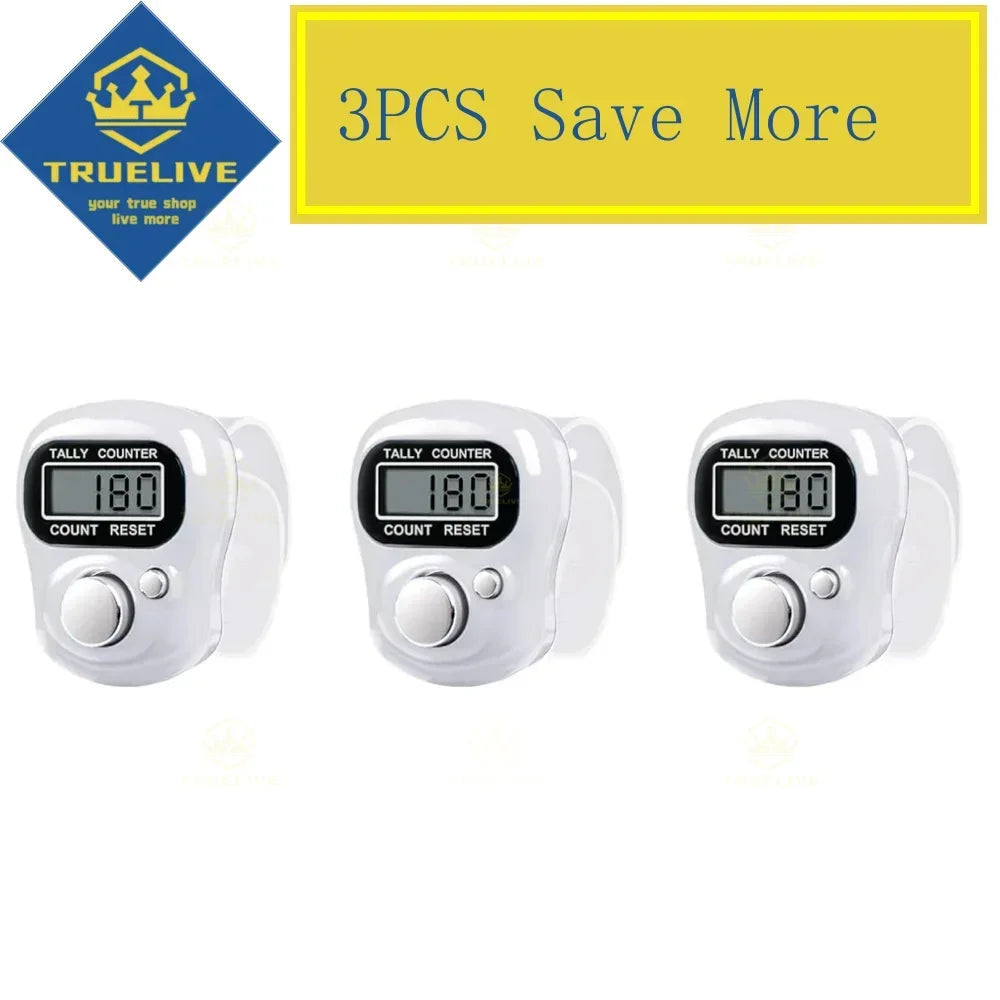 5/3/1PCS Mini Electronic Finger Counter Hand Tally Clicker Counter Ring Digital Counters Knitting Row Counter Stroke Contador
