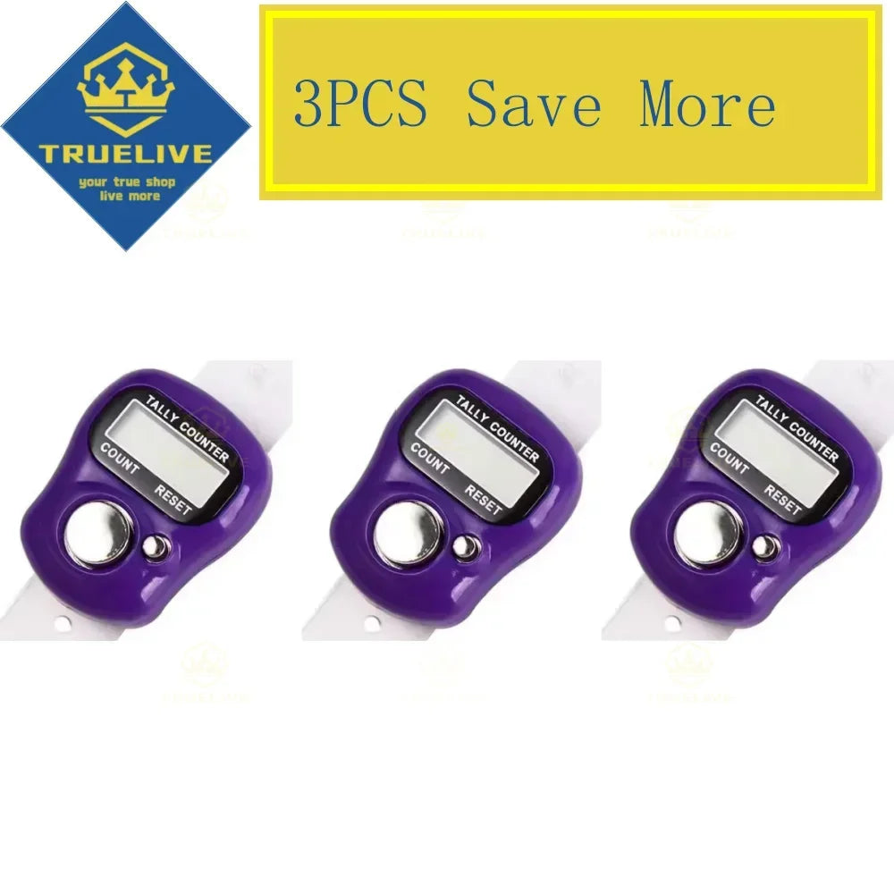 5/3/1PCS Mini Electronic Finger Counter Hand Tally Clicker Counter Ring Digital Counters Knitting Row Counter Stroke Contador
