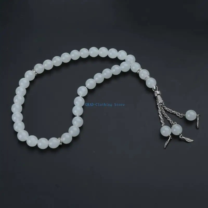 N0PE 33-Beads Tasbih Prayer Rosary Beads Bracelet Eid Muslim Festival Beads Bracelet Fashion Islamic Jewelry Party Favor