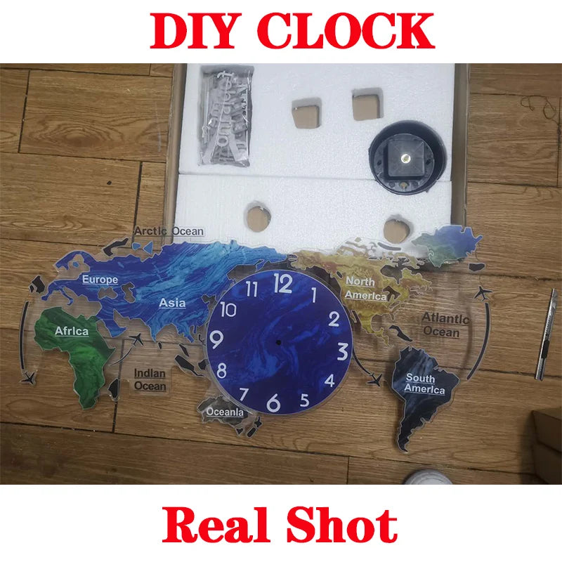 Unique Acrylic Wall Clock 3D DIY Large Wall Hanging Clock with Stickers Home Decorations