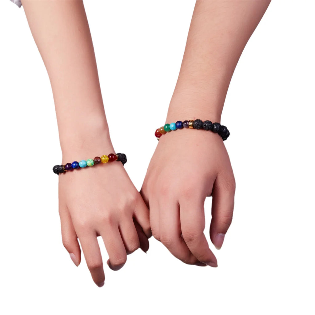 7 Chakra Beads Bracelets Bangles For Women Men Natural Stone Reiki Healing Balance Yoga Bracelet Prayer Meditation Jewelry Gift