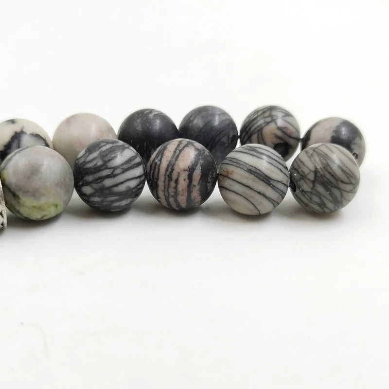 Tasbih Black Network Jasper with arabic pendant Muslim bracelet islamic accessories Arabic fashion prayer beads Eid gift misbaha