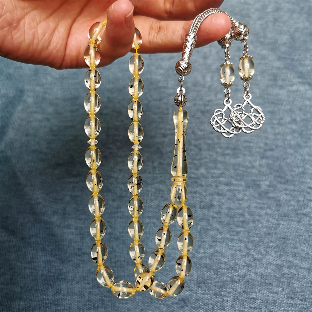 islamic prayer beads rosary Man's tasbih 33 beads Resin Gift muslim special Trabzon tassel Misbaha tesbih sibha