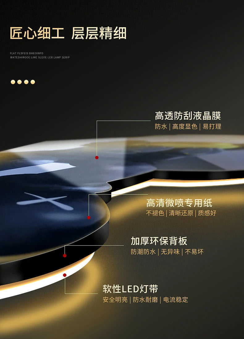 Modern minimalist living room wall clock high-end creative fashion clock restaurant bedroom wall-mounted electronic clock