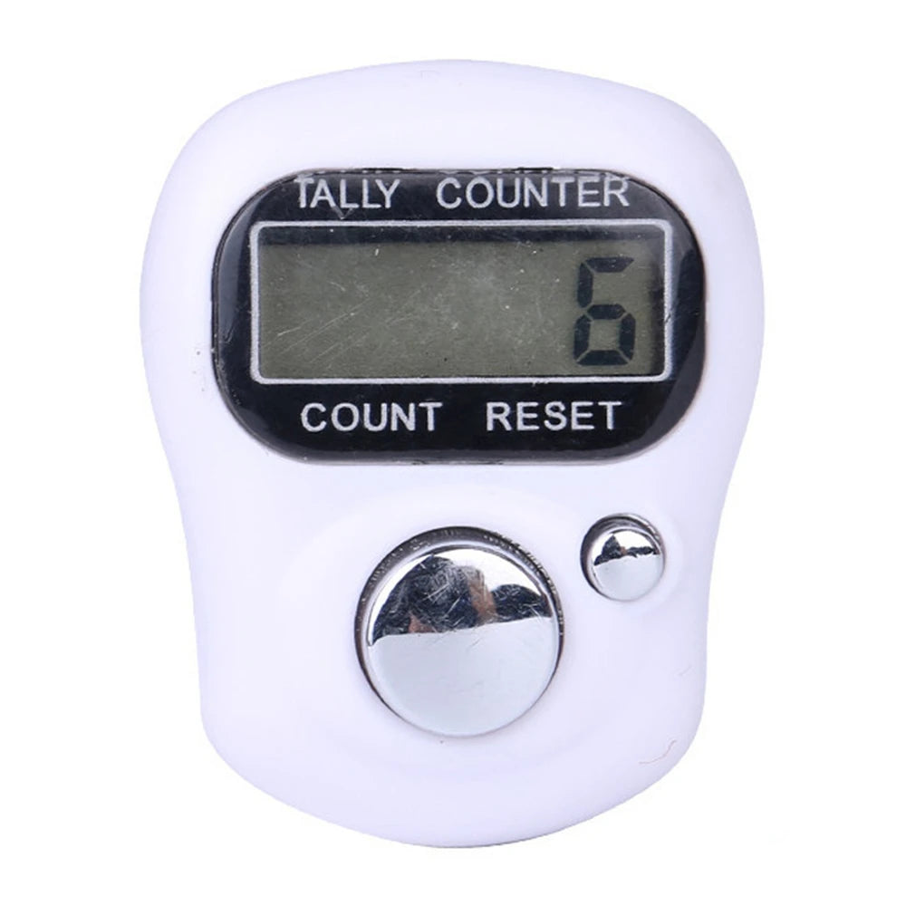 Mini Finger Counter Electronic Digital Finger Ring Tally Counter Hand Held Knitting Row Counter Clicker Point Marker Counter LCD