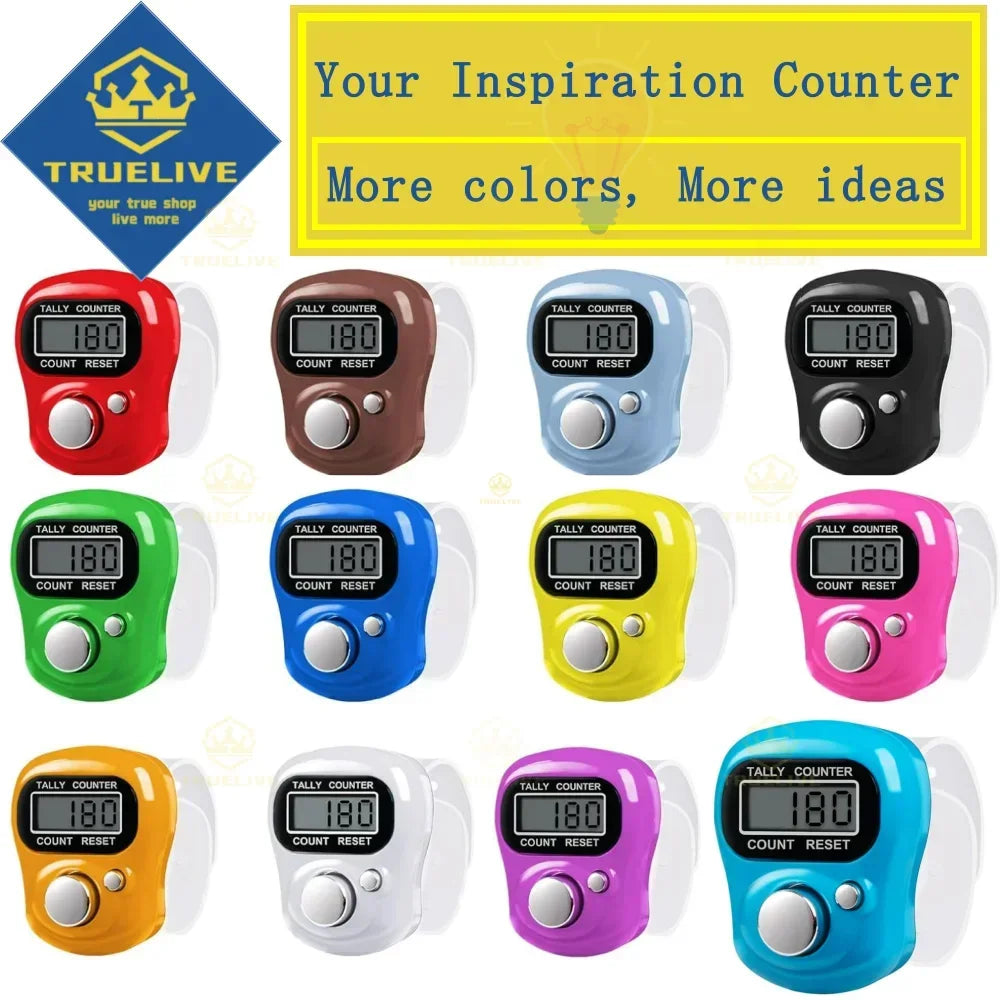 5/3/1PCS Mini Electronic Finger Counter Hand Tally Clicker Counter Ring Digital Counters Knitting Row Counter Stroke Contador