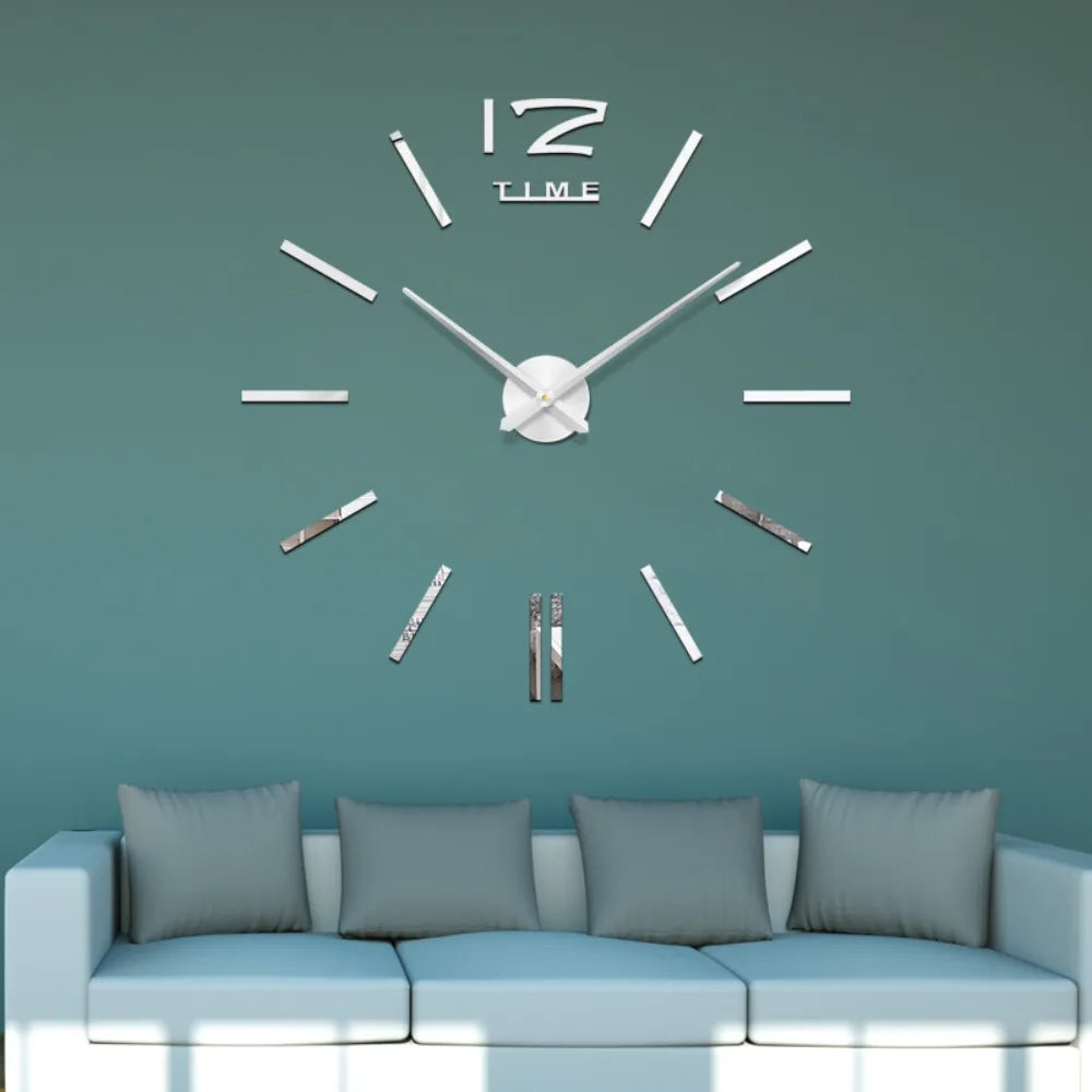 Large 3D Wall Clock Luminous Classic Wall Clocks DIY Digital Clock Wall Watches Stickers Silent Clock for Home Living Room Table