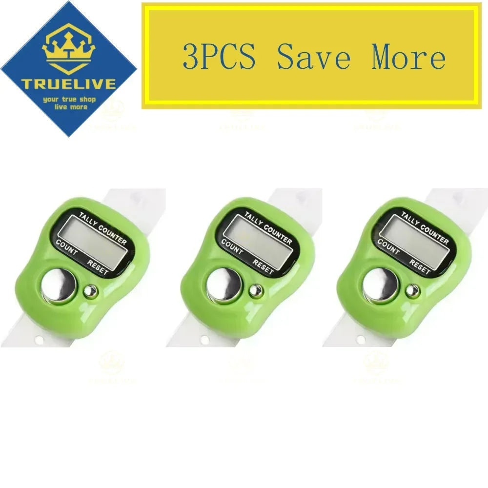 5/3/1PCS Mini Electronic Finger Counter Hand Tally Clicker Counter Ring Digital Counters Knitting Row Counter Stroke Contador