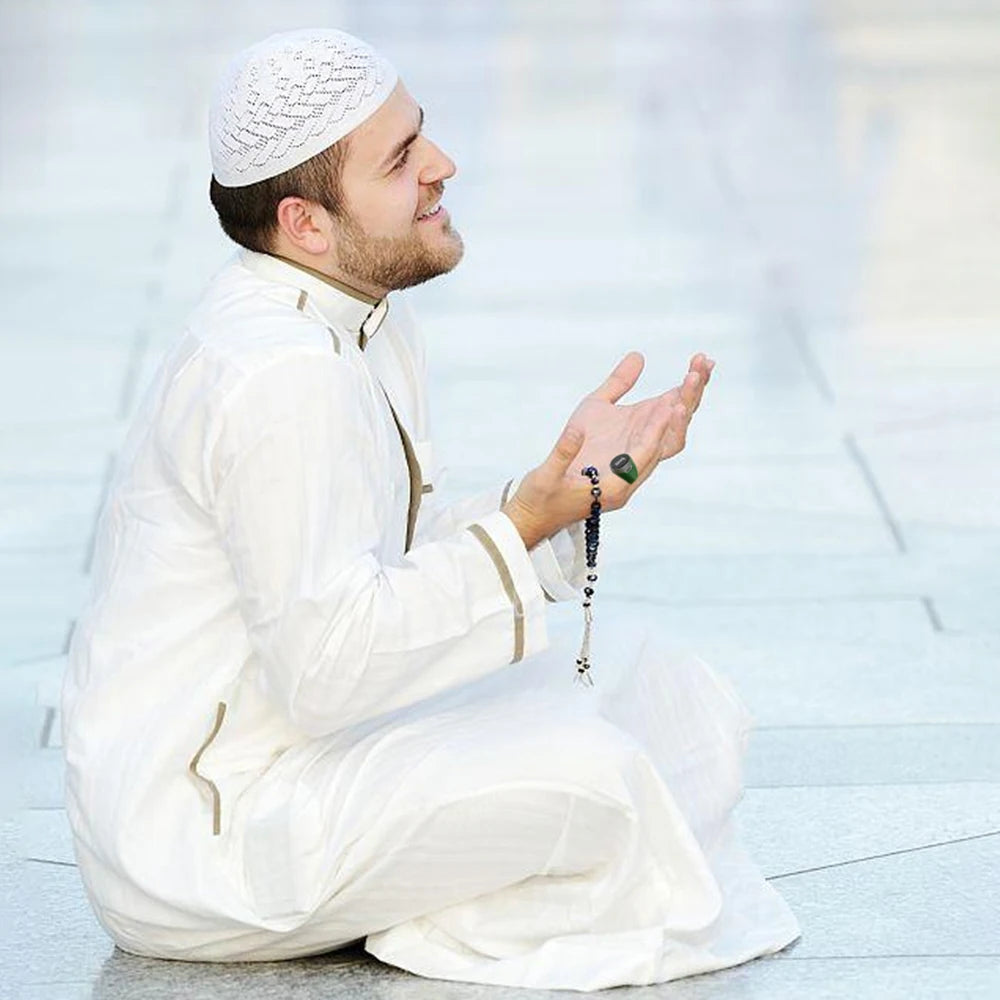 Smart Tasbih Tally Counter Digital Electronic Finger Ring Tally Counter Muslims Tasbeeh Zikr Ring Prayer Time Vibration Reminder