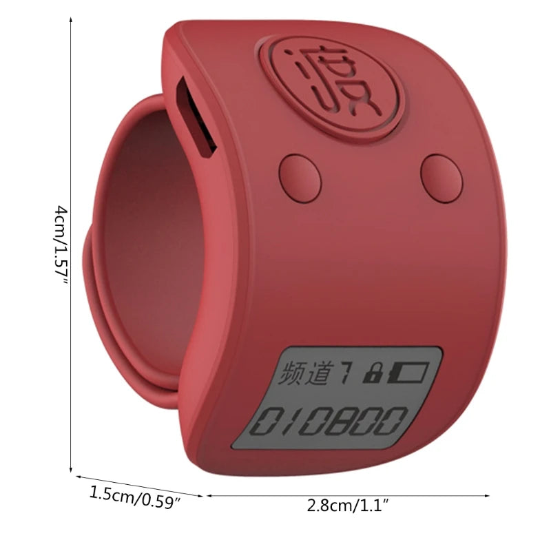 Mini Digital LCD Electronic Finger Ring Hand Tally Counter 9 Digit Prayer Counters Clicker