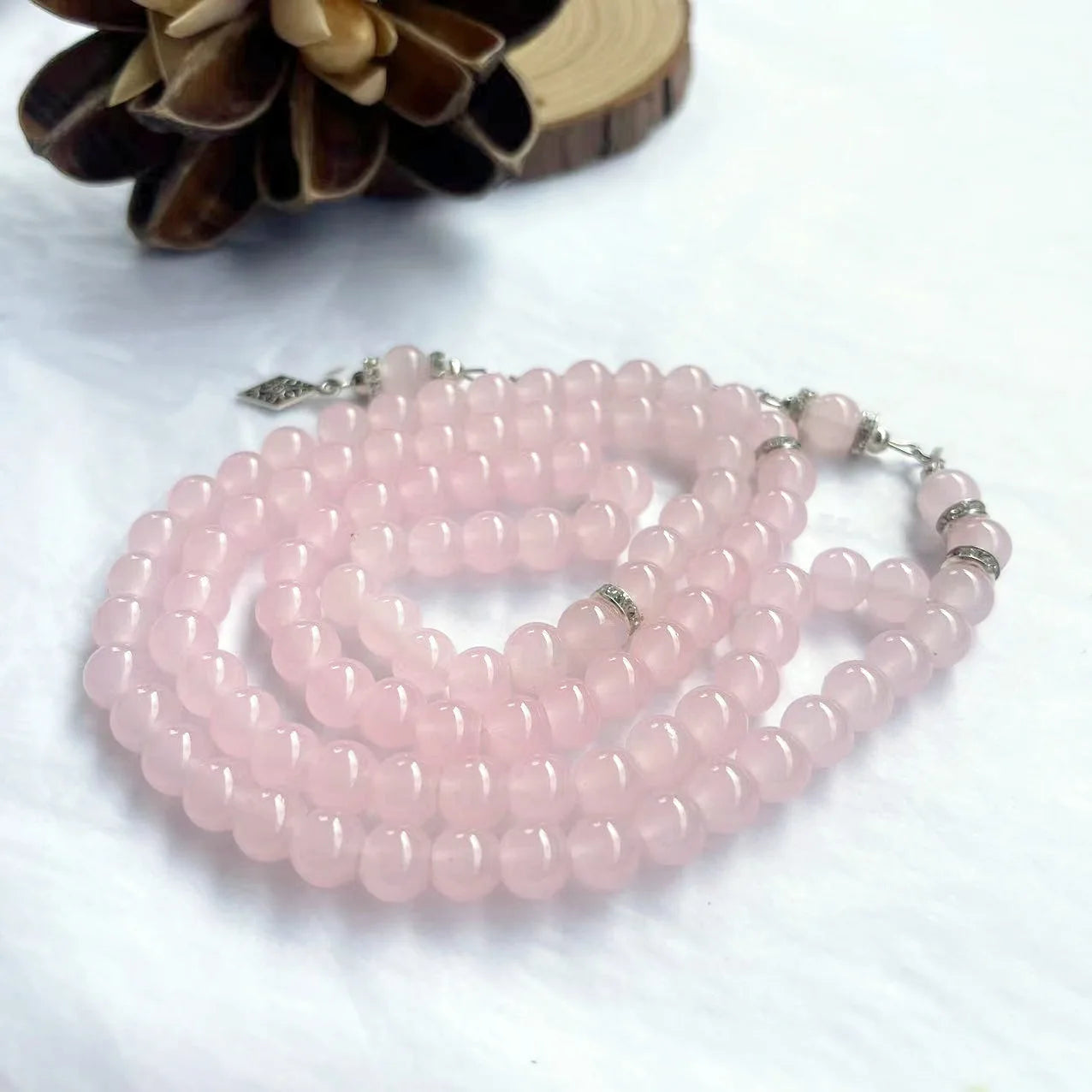 1PC  glass bracelet, Islamic Prayer Beads, Muslim Rosary for Prayer, Meditation, Stress Relief & Ramadan Eid Gift for Men Women