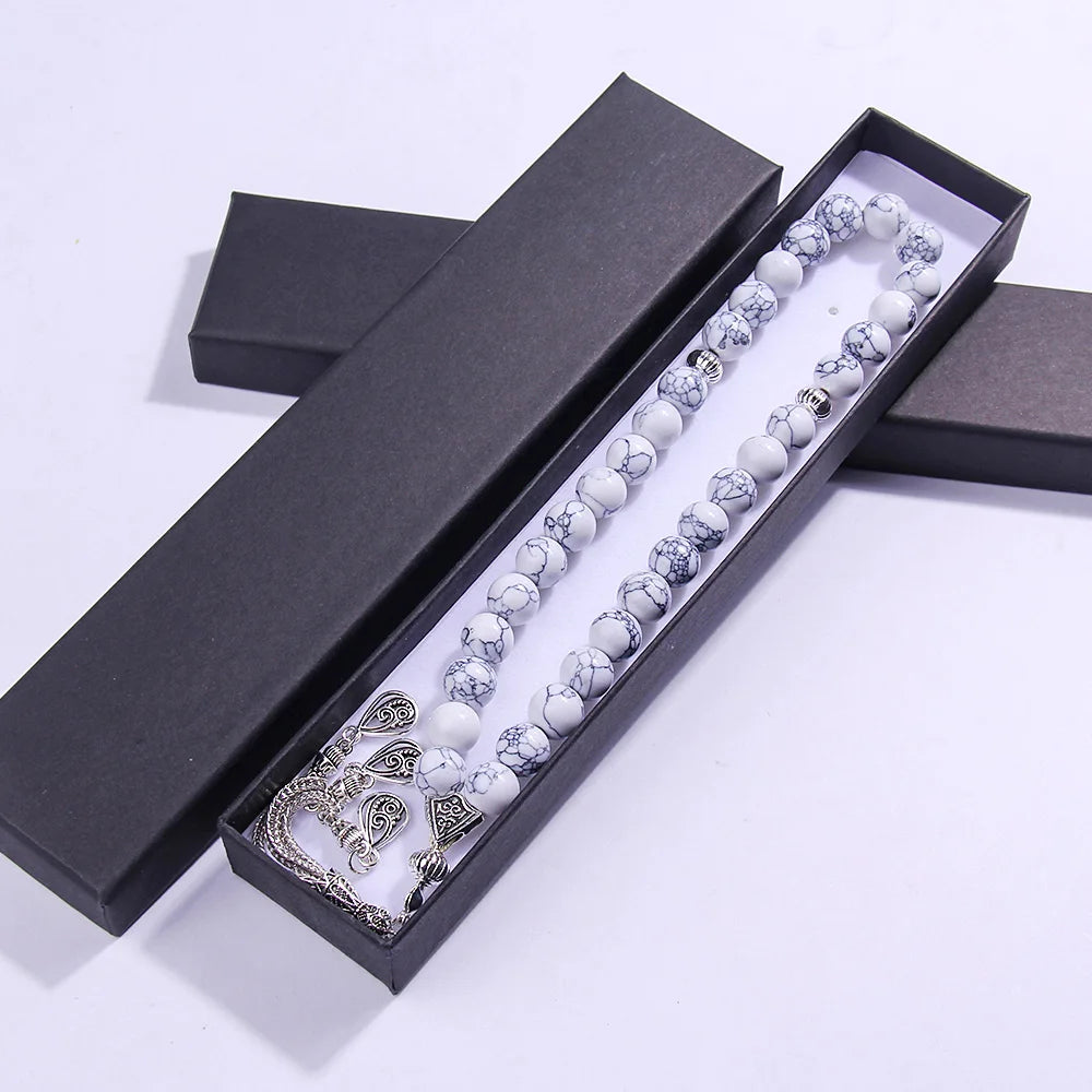 10mm Muslim rosary bracelet, handmade prayer beads, suitable for Salah and Dhikr, Eid al-Fitr, Ramadan and Holy Day gifts