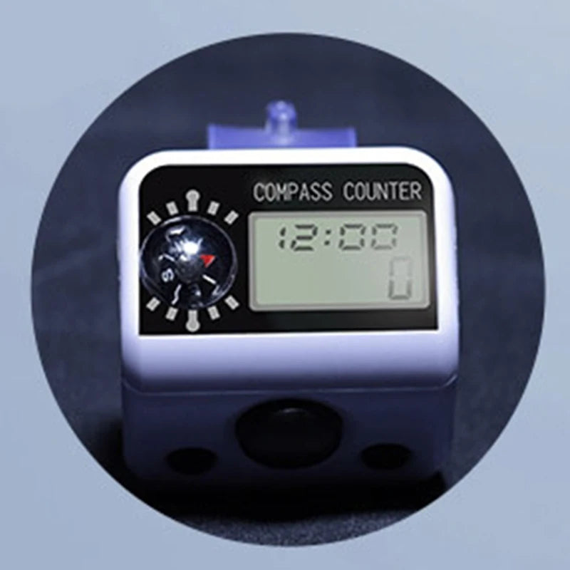 Finger Counter Compass Islamic Tasbih Bead 5 Digital LED Electronic Handheld Tally Counter Clicker Counter Ring