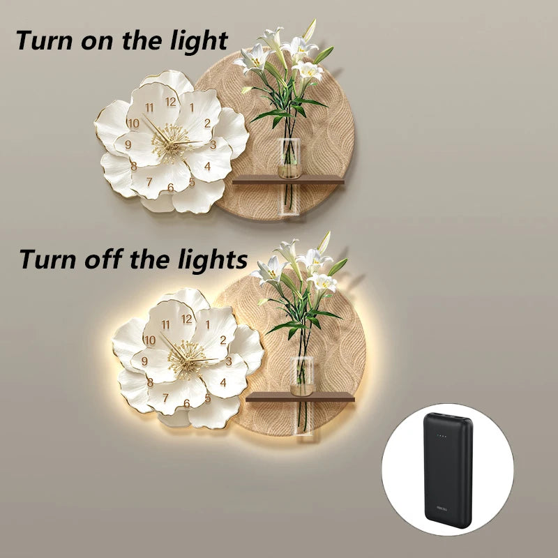 Big Mural Wall Clocks Luxury Creativity Wall Clocks Chic Decoration Clock Large Models Nordic Interior Clock Trendy House Decor